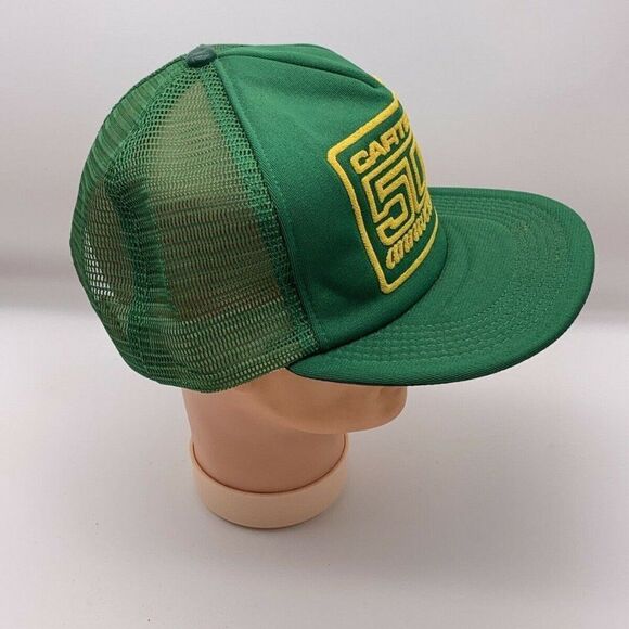 Vintage Carter's Snapback Hat Green Mesh Trucker - Picture 3 of 7